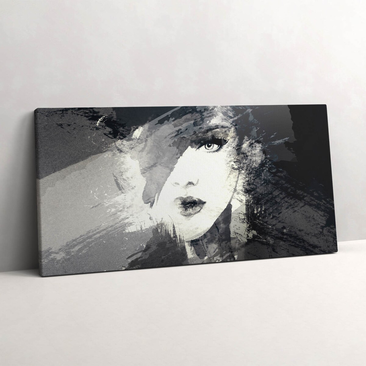 Obraz na płótnie Kobieta w stylu akwarelowym, 100x50 cm