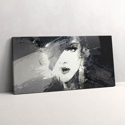 Obraz na płótnie Kobieta w stylu akwarelowym, 100x50 cm