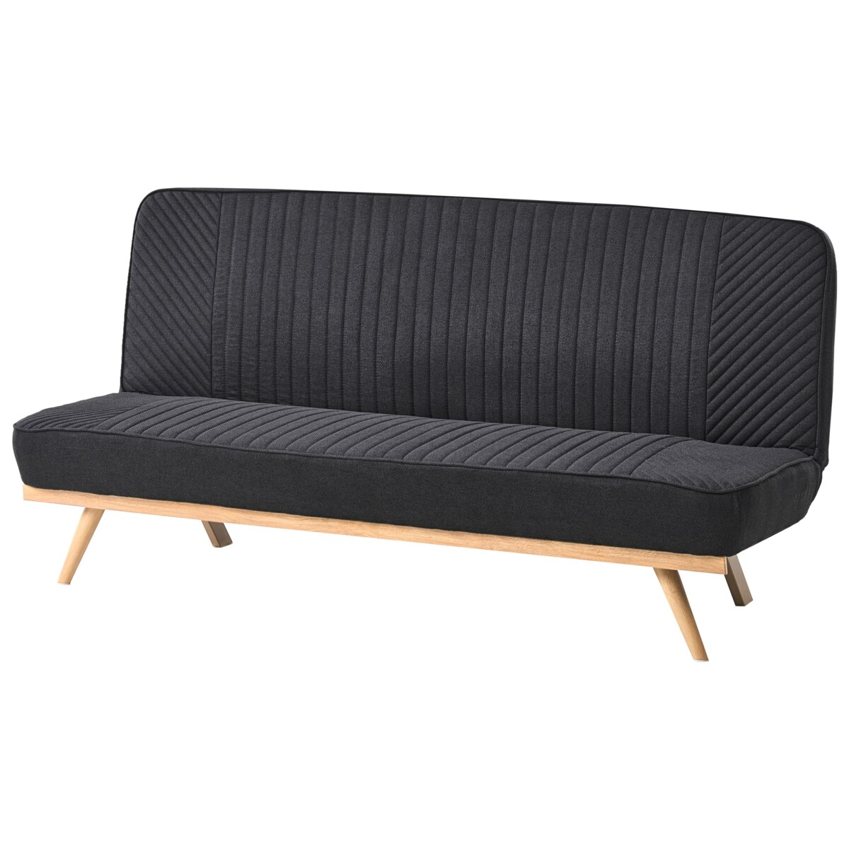 Sofa rozkładana dla 2 osób KALFAFEL Czarny