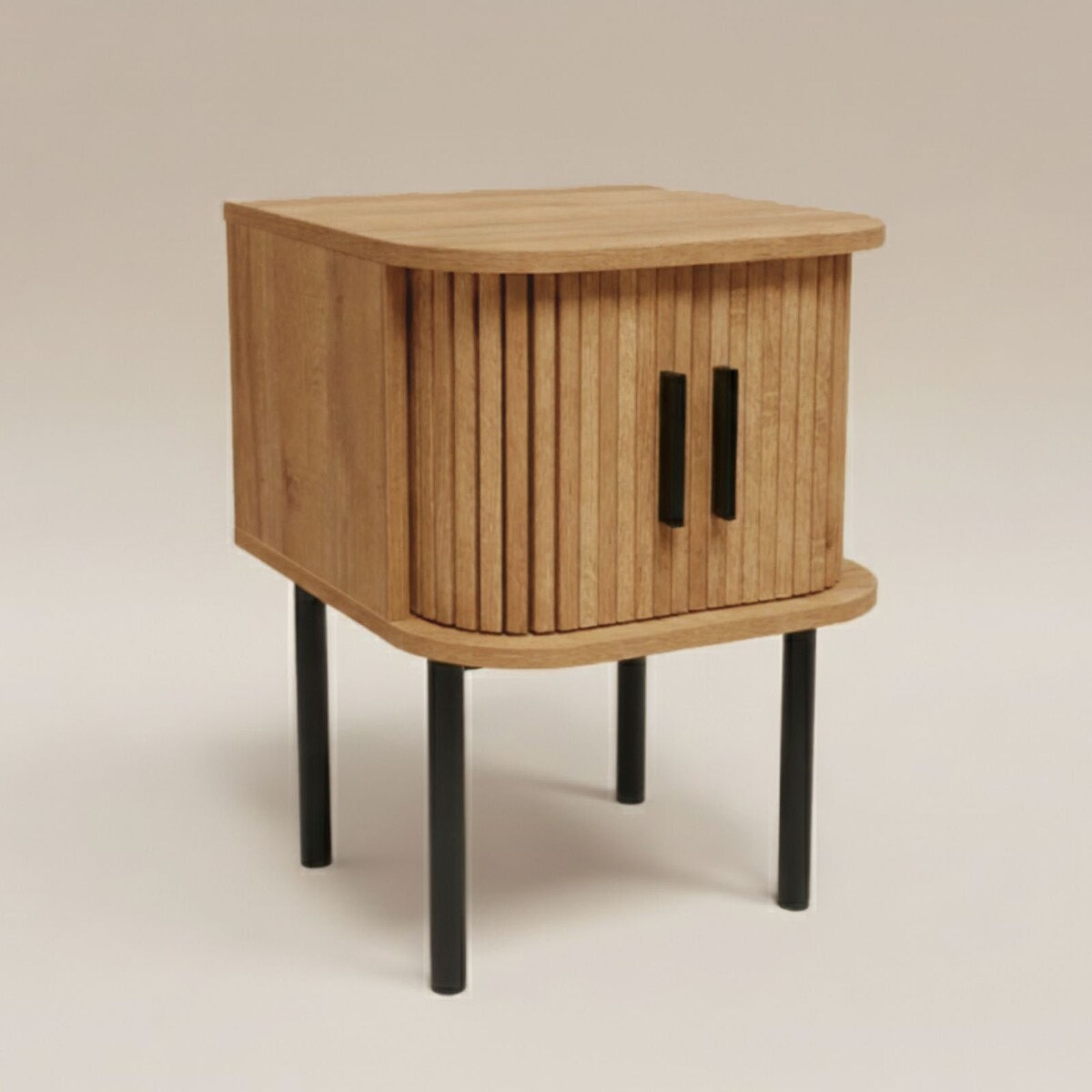 Szafka nocna ryflowana SCAVA, 40 x 40 x 53 cm