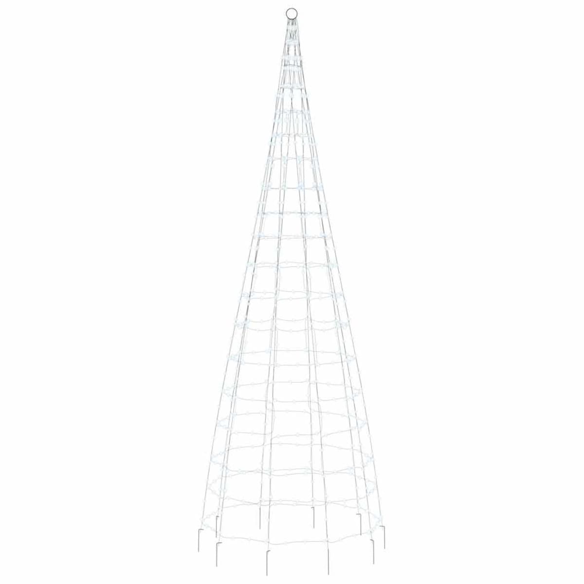 vidaXL Choinka LED 550 LED Zimna biel 300 cm