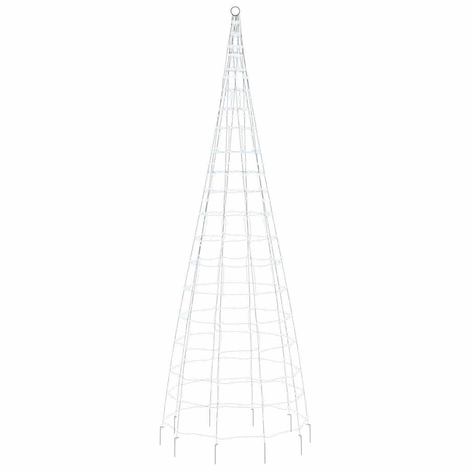 vidaXL Choinka LED 550 LED Zimna biel 300 cm