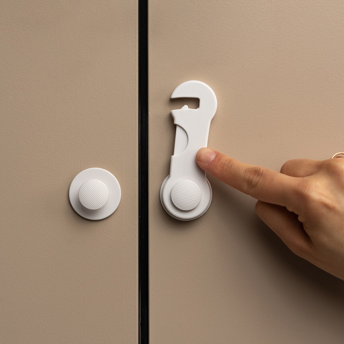 zabezpieczenia do szaf i szuflad na zatrzask, sipo, zestaw 10 sztuk