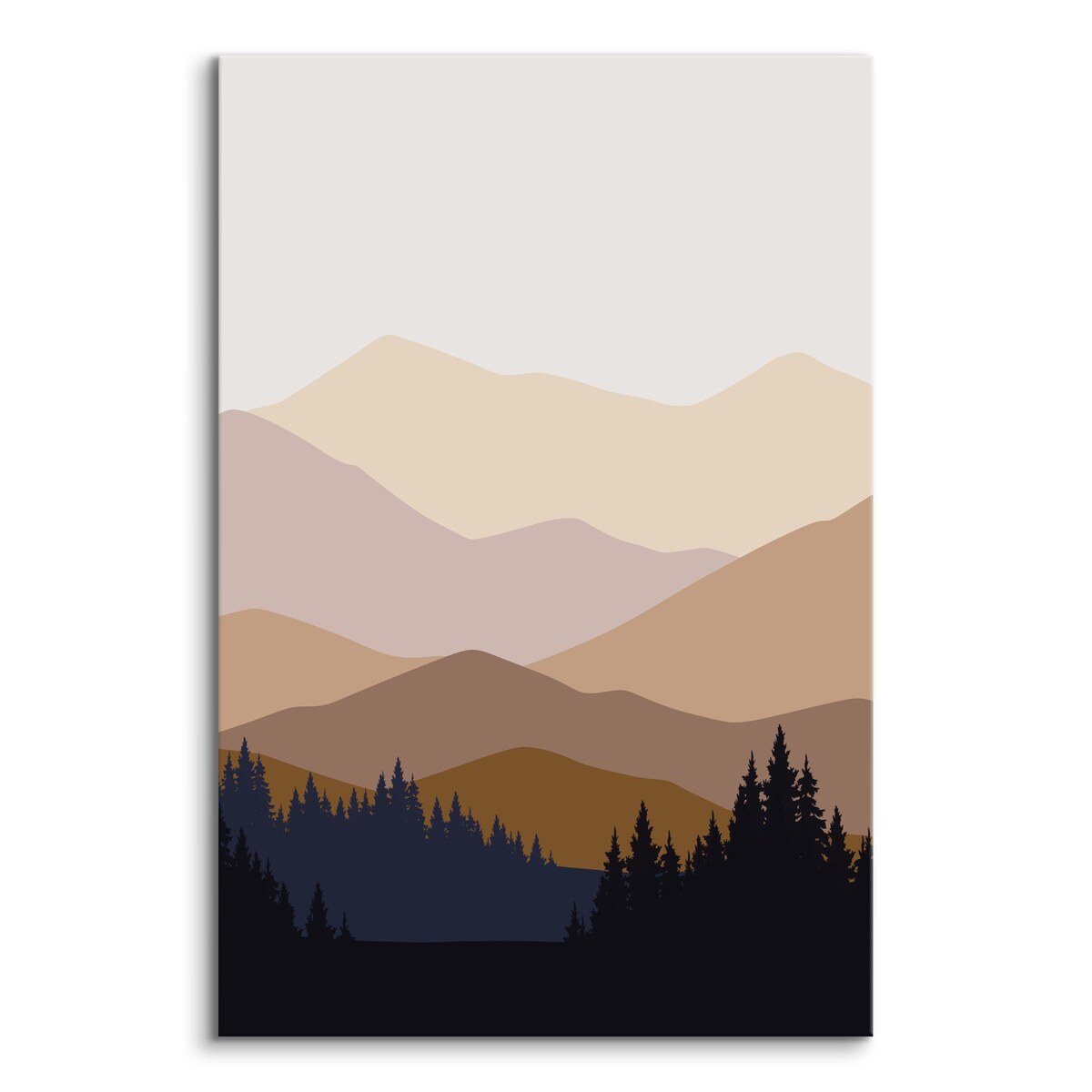 Obraz Krajobraz Akwarelowe Góry 80x120cm