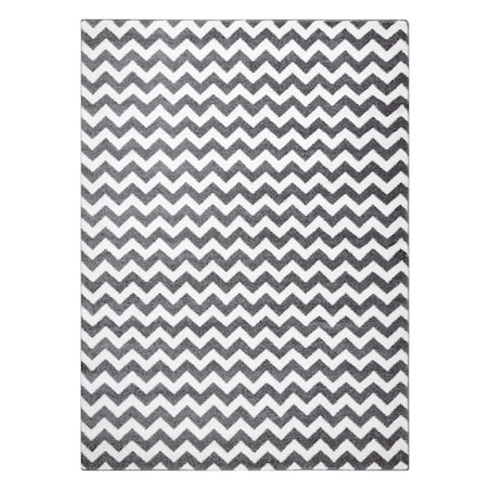 Dywan SKETCH - F561 szaro/biały - Zygzak 160x220 cm