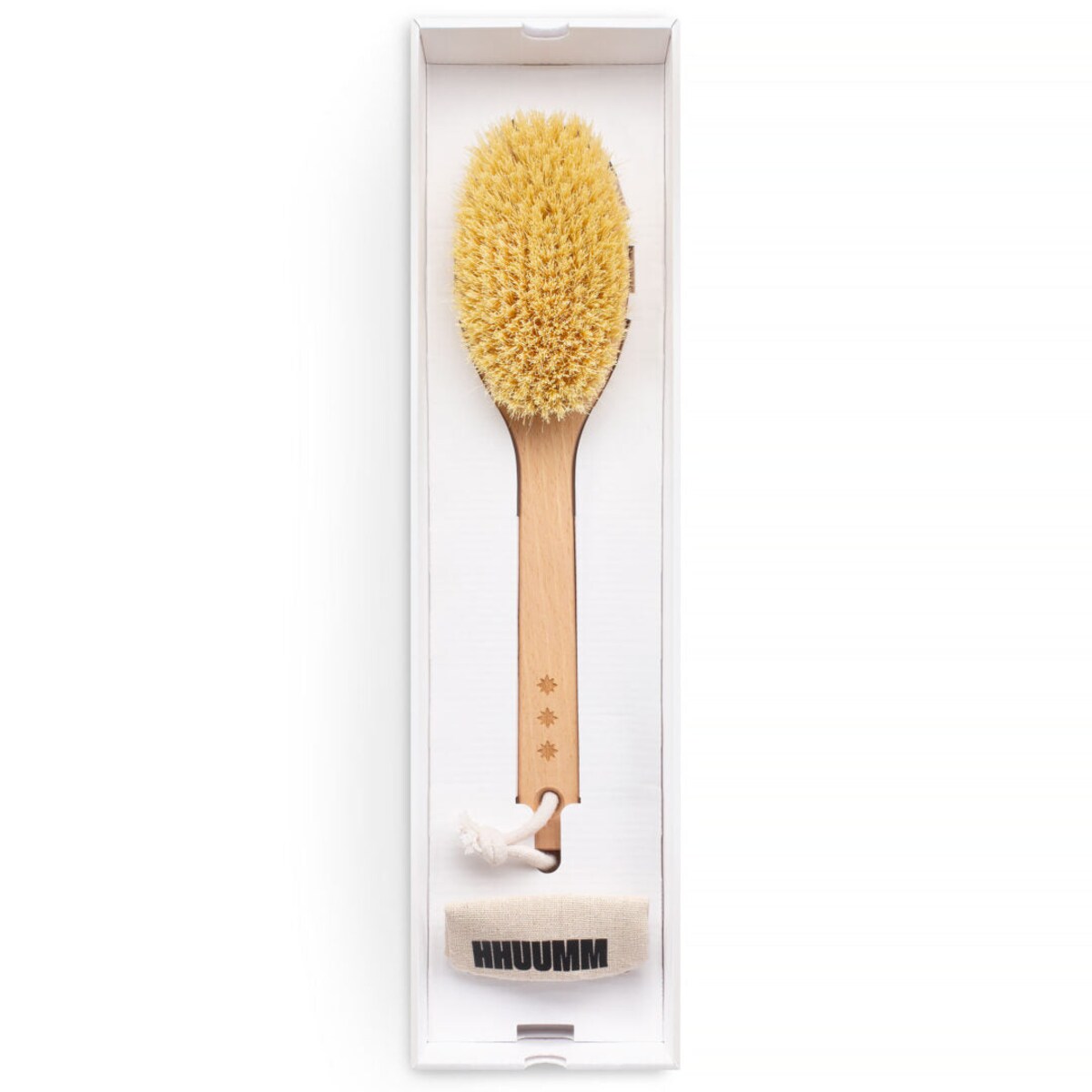 Szczotka do masażu ciała na sucho – włókno tampico, wersja przedłużona, No.5P