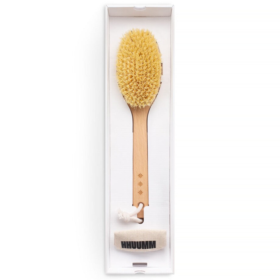 Szczotka do masażu ciała na sucho – włókno tampico, wersja przedłużona, No.5P