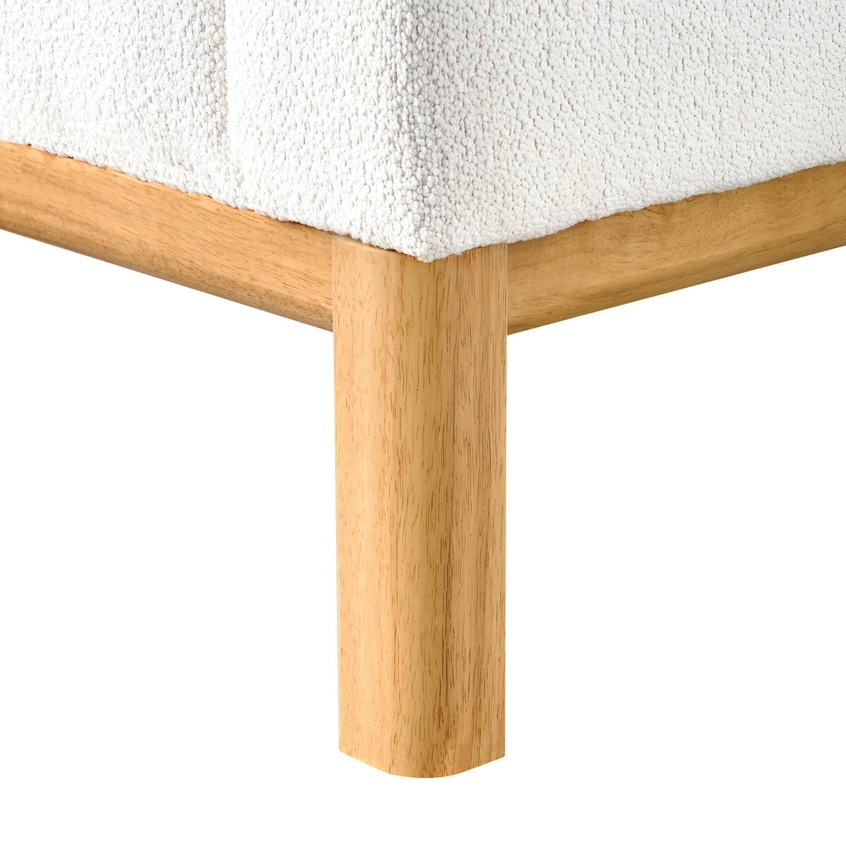 Sofa dla 3 osób SOSJO Boucle Złamana biel