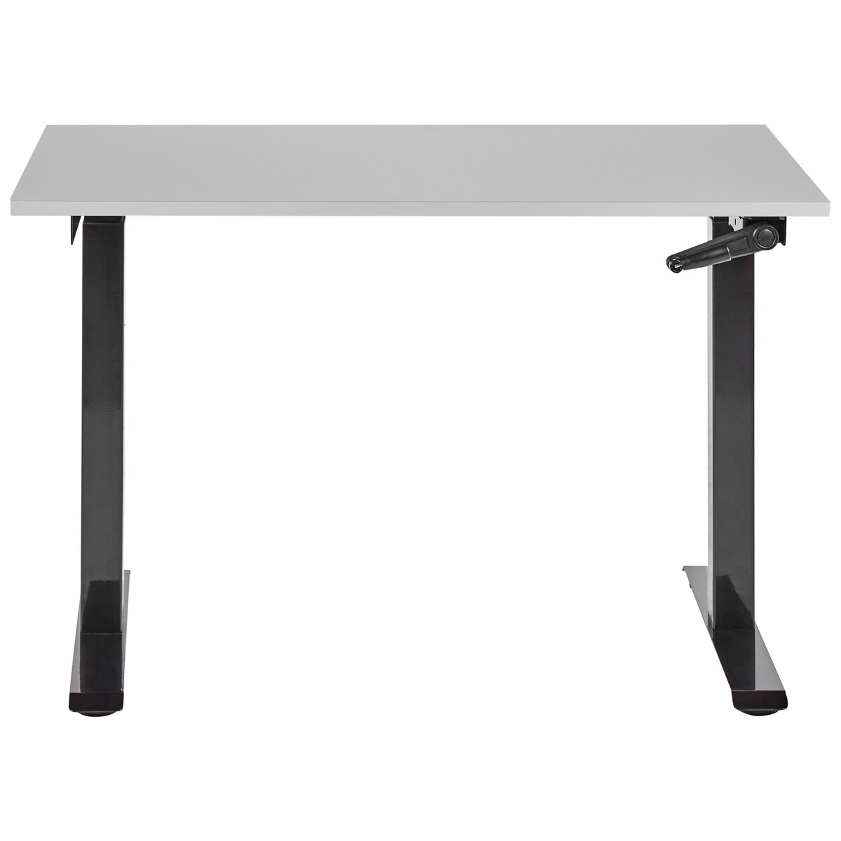 Biurko regulowane manualnie DESTINES Szary/ czarny 120 cm 72 cm