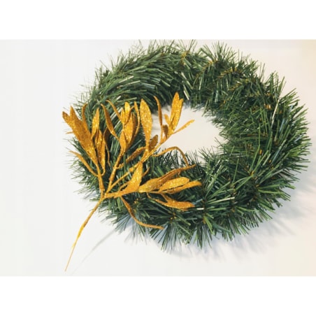 LIŚĆ brokatowy złoty GAŁĄZKA do dekorowania stroika święta choinka listki