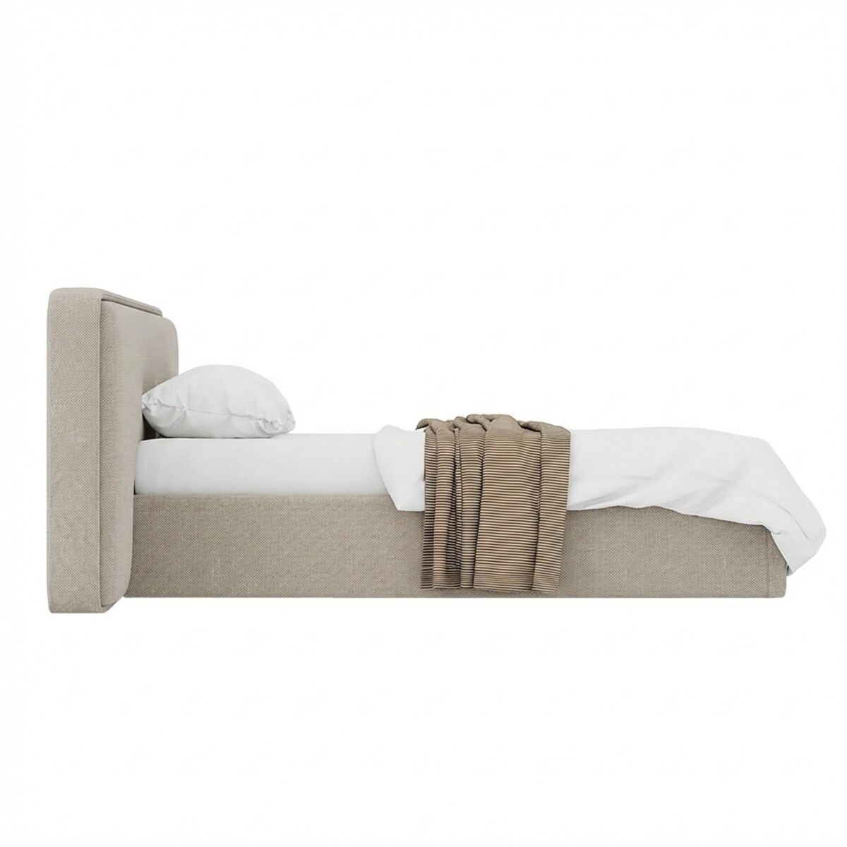 Łóżko Tapicerowane Grand 160X200 Stelaż Pojemnik Na Pościel Wind 11