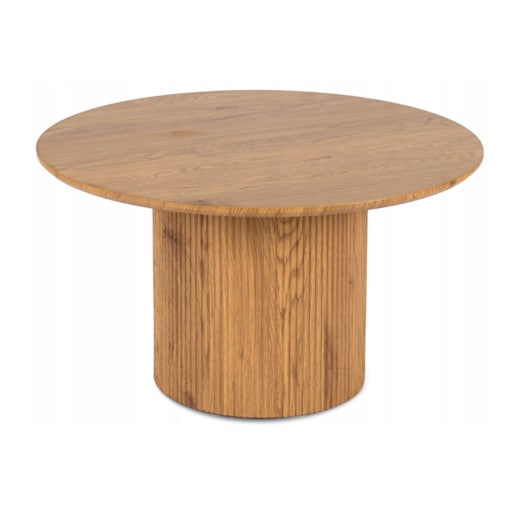 Stolik Kawowy Okrągły Mały Dąb Okrągła Ława MAYLIN MAX