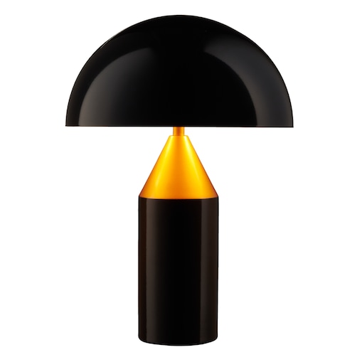 Stołowa lampa grzyb Belfugo MT1233-280 Step do salonu art deco czarna złota