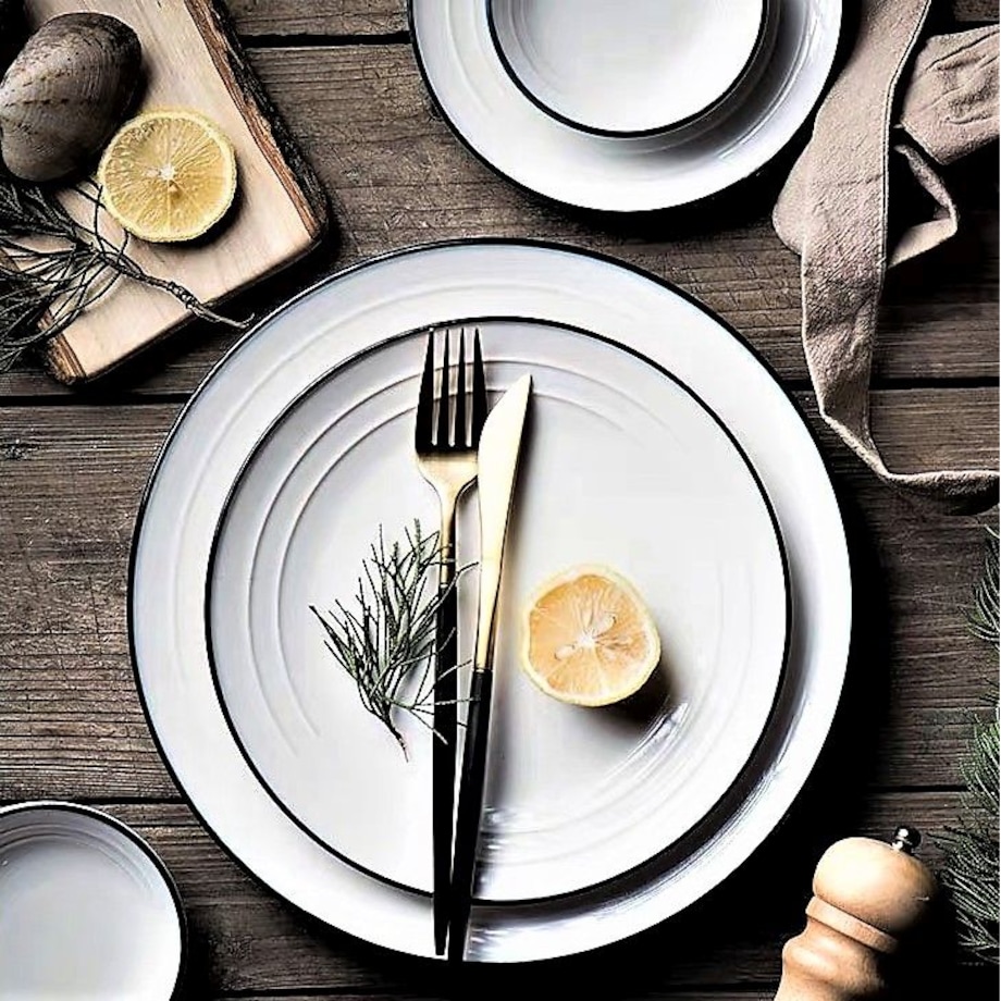 VILLA ITALIA Serwis obiadowy porcelanowy na 6 osób NOSTALGIA