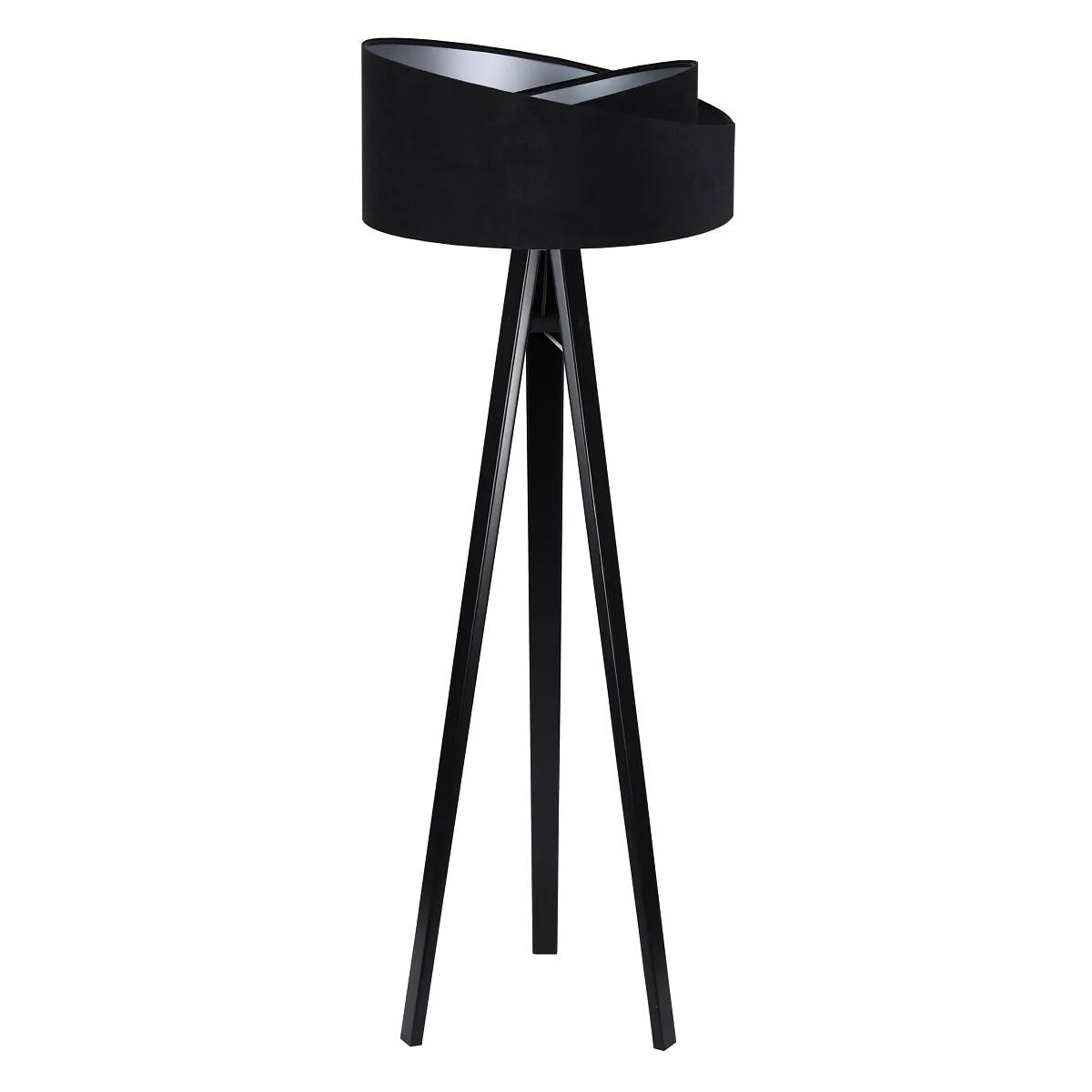 Lampa stojąca GEMSTONE czarna/srebrna