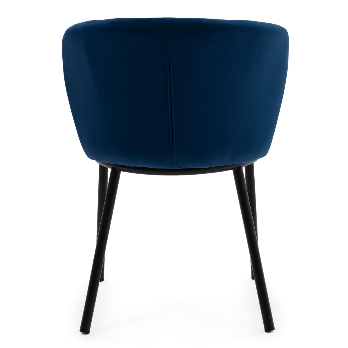 KRZESŁO TAPICEROWANE WELUROWE DO SALONU JADALNI GLAMOUR GRANATOWE BARI