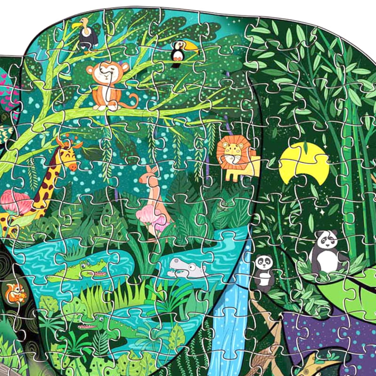 Puzzle edukacyjne - SŁOŃ - 128 el.