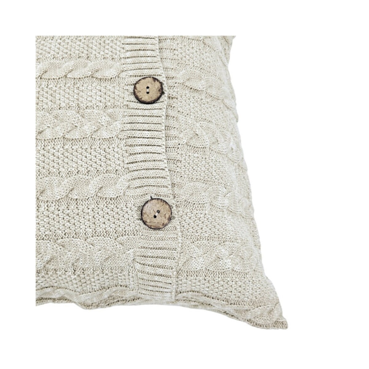 Poszewka dzianinowa bawełniana – VENEZIA LATTE