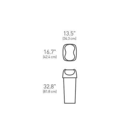 Kosz na śmieci 60L uchylny / simplehuman