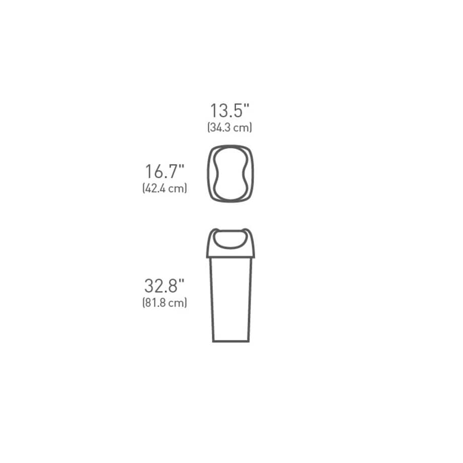 Kosz na śmieci 60L uchylny / simplehuman