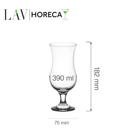 Kieliszek typu hurricane Miami, 390ml, LAV