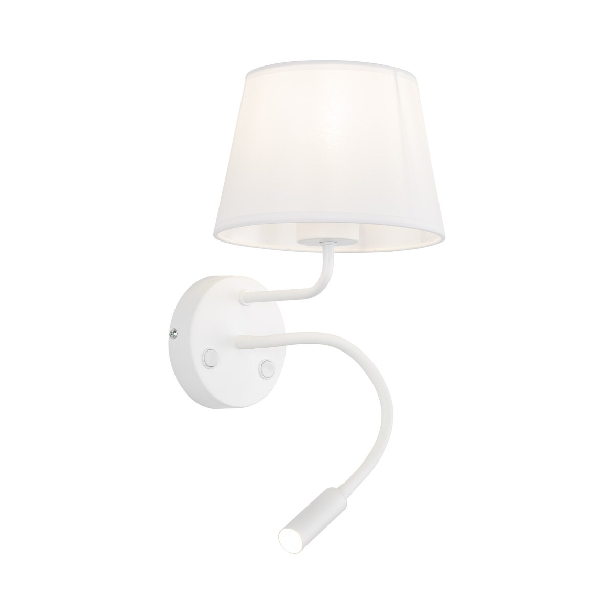 Kinkiet do czytania TK Lighting MAJA WHITE biały, ruchome światło, E27/G9, z włącznikiem, nowoczesny do sypialni