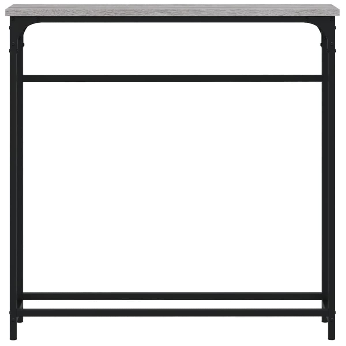 vidaXL Stolik konsolowy, szary dąb sonoma, 75x19,5x75 cm