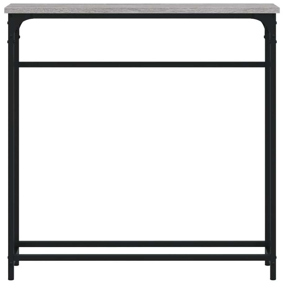 vidaXL Stolik konsolowy, szary dąb sonoma, 75x19,5x75 cm