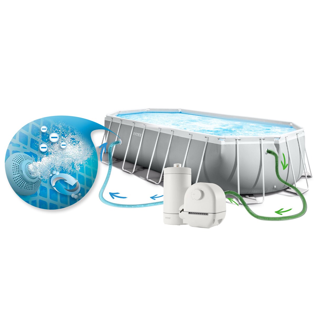 Basen stelażowy ogrodowy Intex 503x274 zestaw 21w1 26796