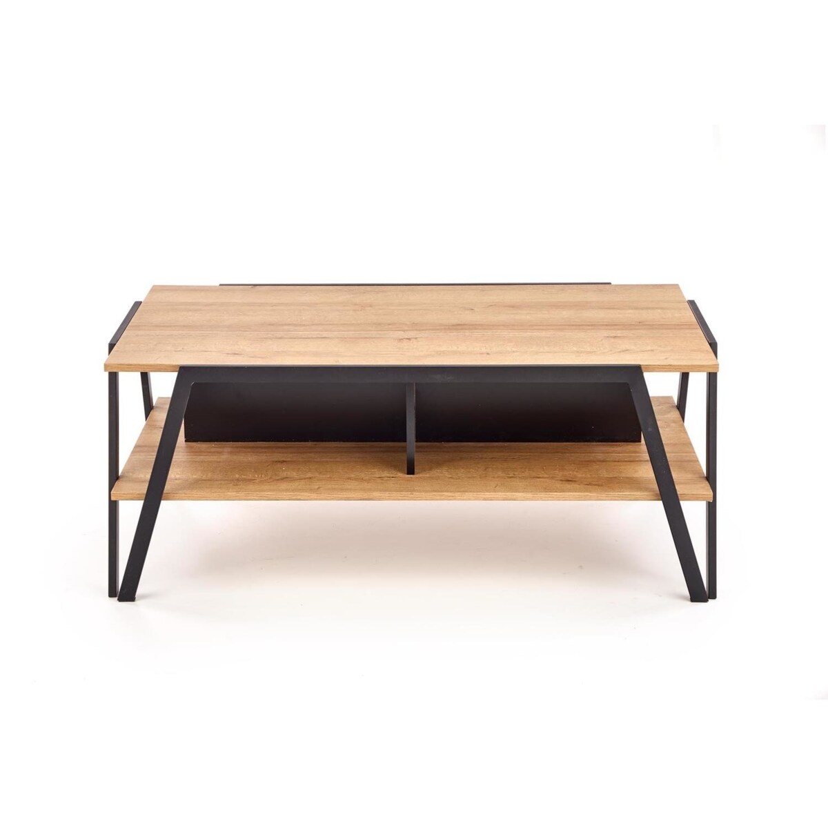 STOLIK KAWOWY Tola 113/63/45 cm z MDF-u dąb złoty/czarny