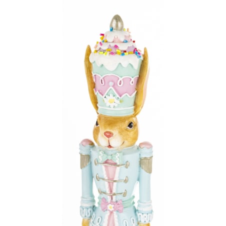 Dekoracja - króliczek na torcie 26,5x6,5x6,5 cm Tortowy ludek