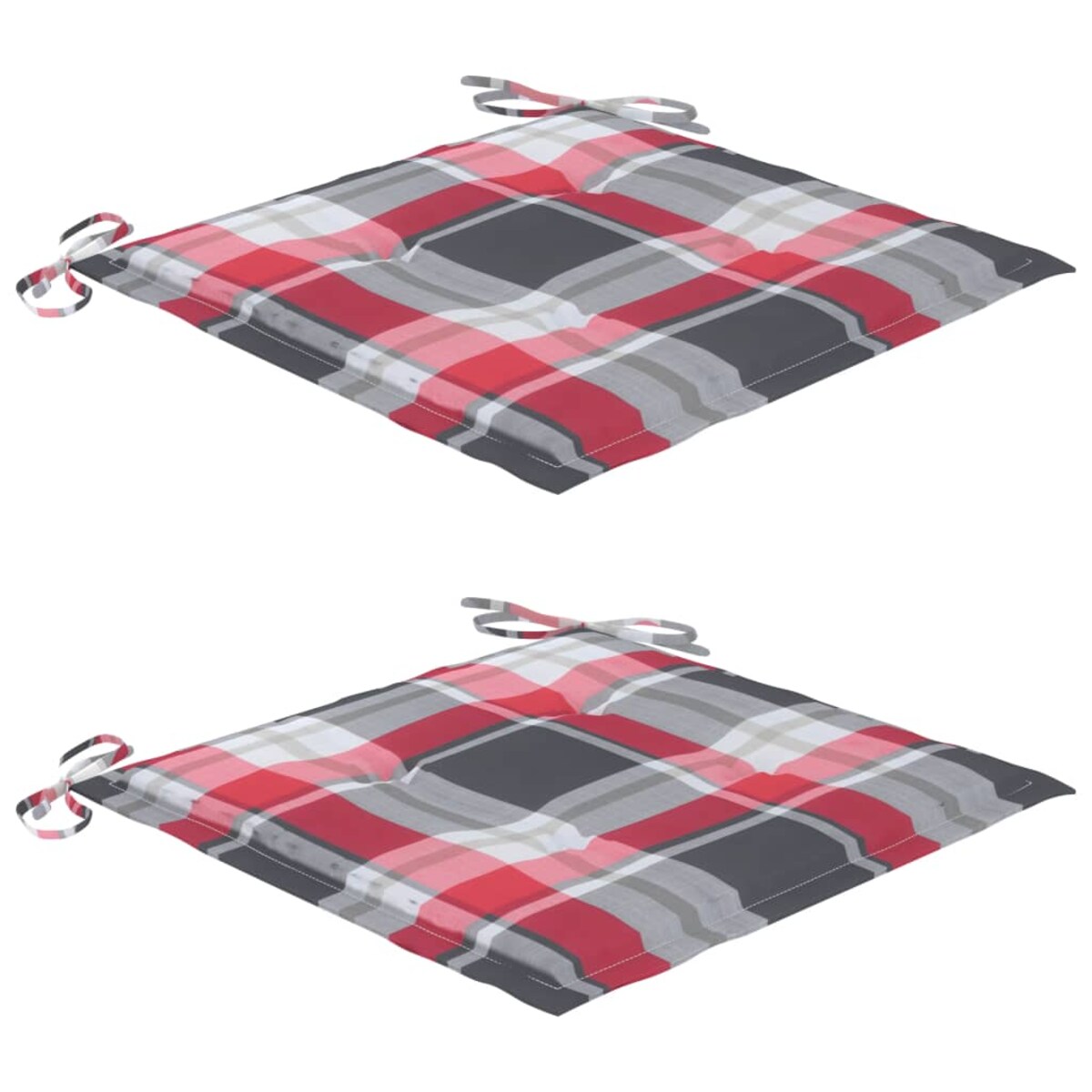 vidaXL Składane krzesła ogrodowe z poduszkami, 2 szt., bambusowe