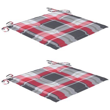 vidaXL Składane krzesła ogrodowe z poduszkami, 2 szt., bambusowe