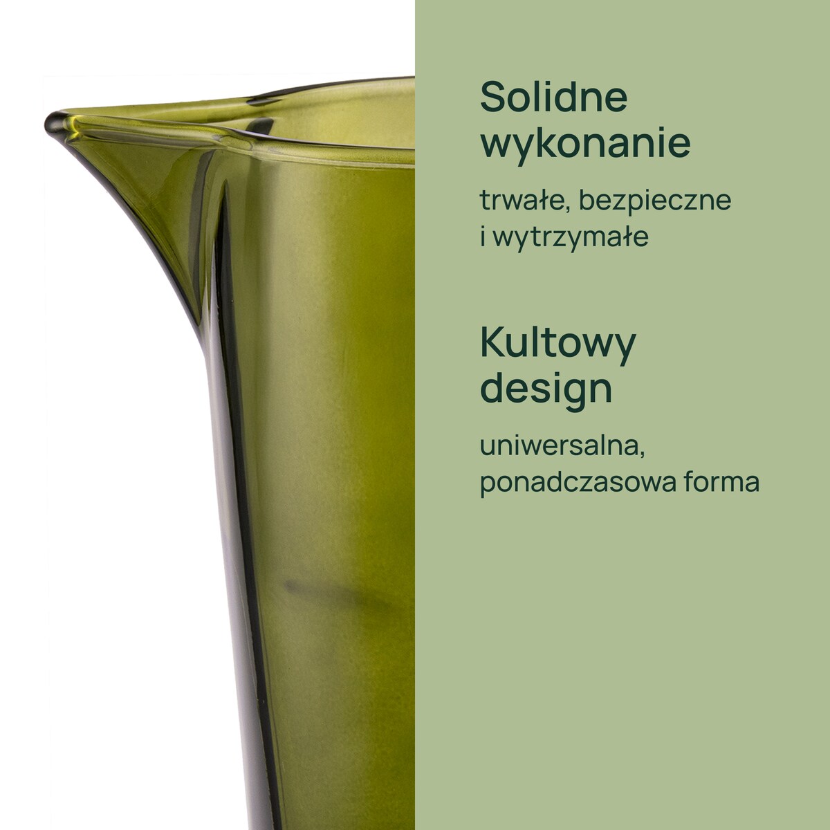 Dzbanek w stylu vintage zielony Alva Retro 1000 ml