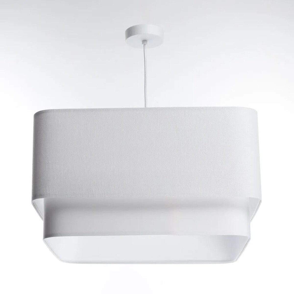 Lampa wisząca KWADRO DUO 010 51x47cm biała