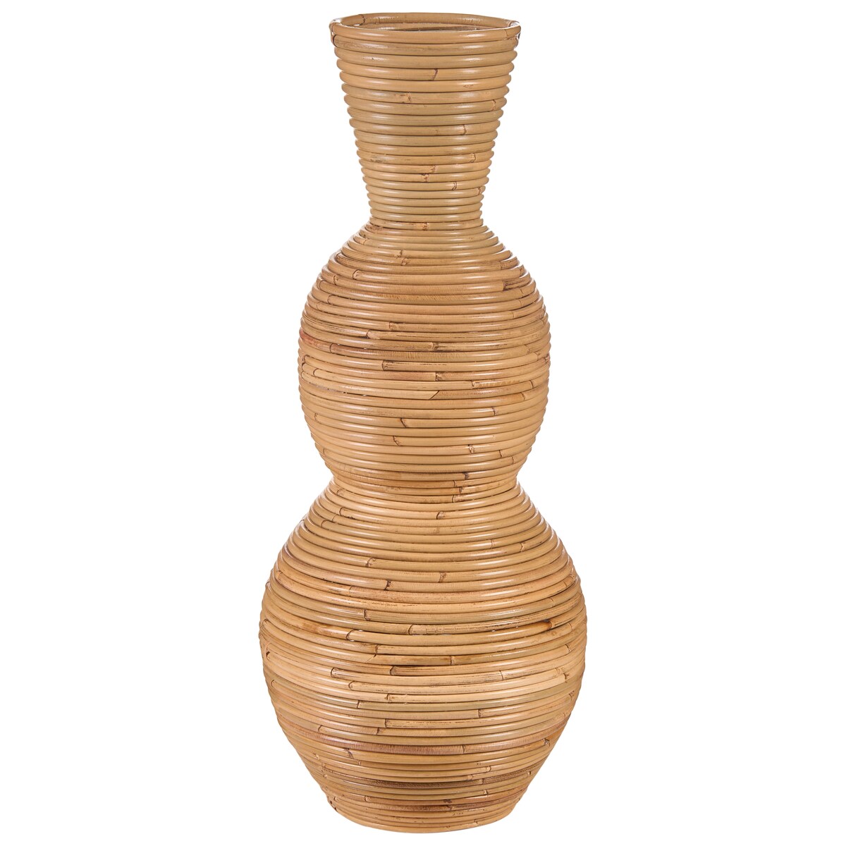 Wazon dekoracyjny SYMI Rattan 70 cm Naturalny