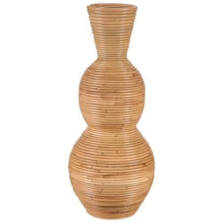 Wazon dekoracyjny SYMI Rattan 70 cm Naturalny