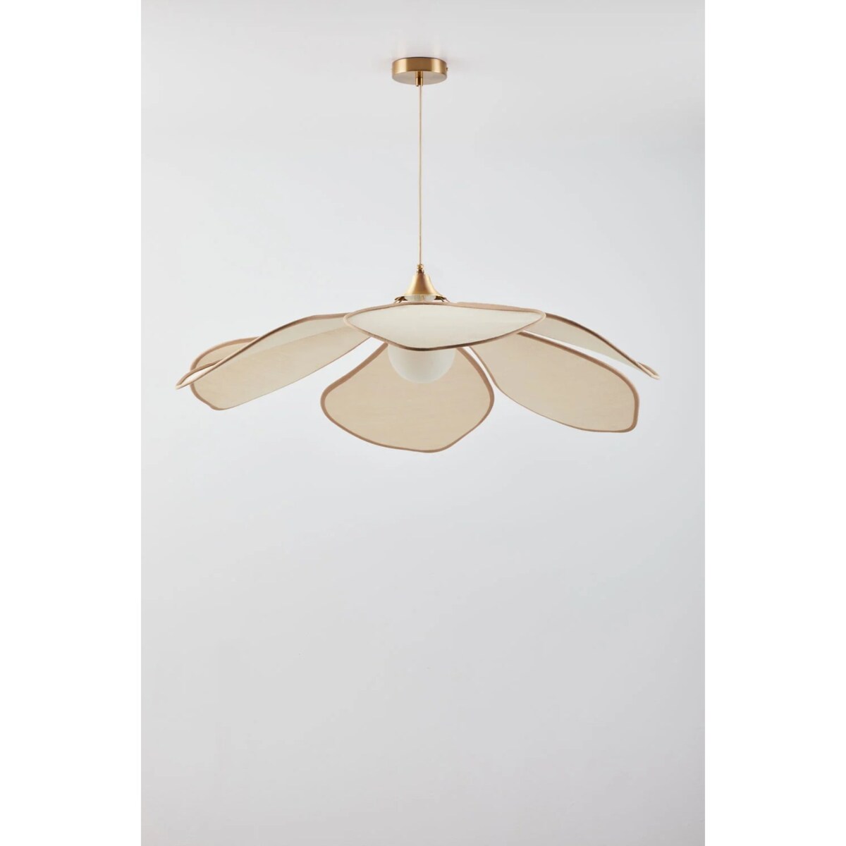 Lampa sufitowa kremowo-beżowa Benavid Ø100 cm