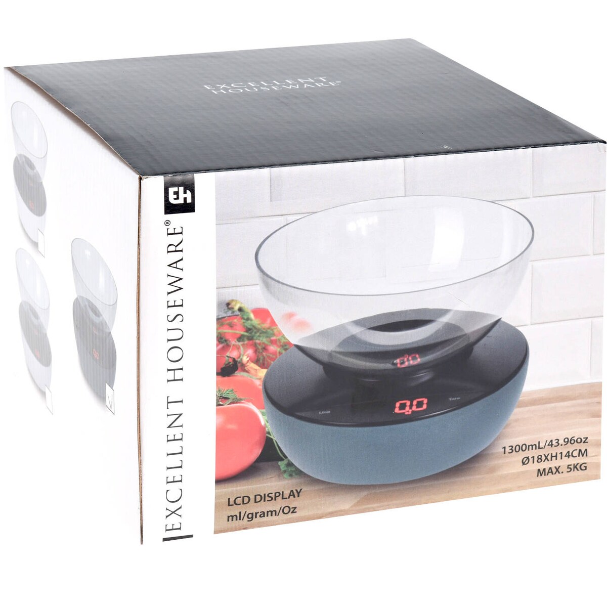 Waga kuchenna elektroniczna, z misą 1,3 L