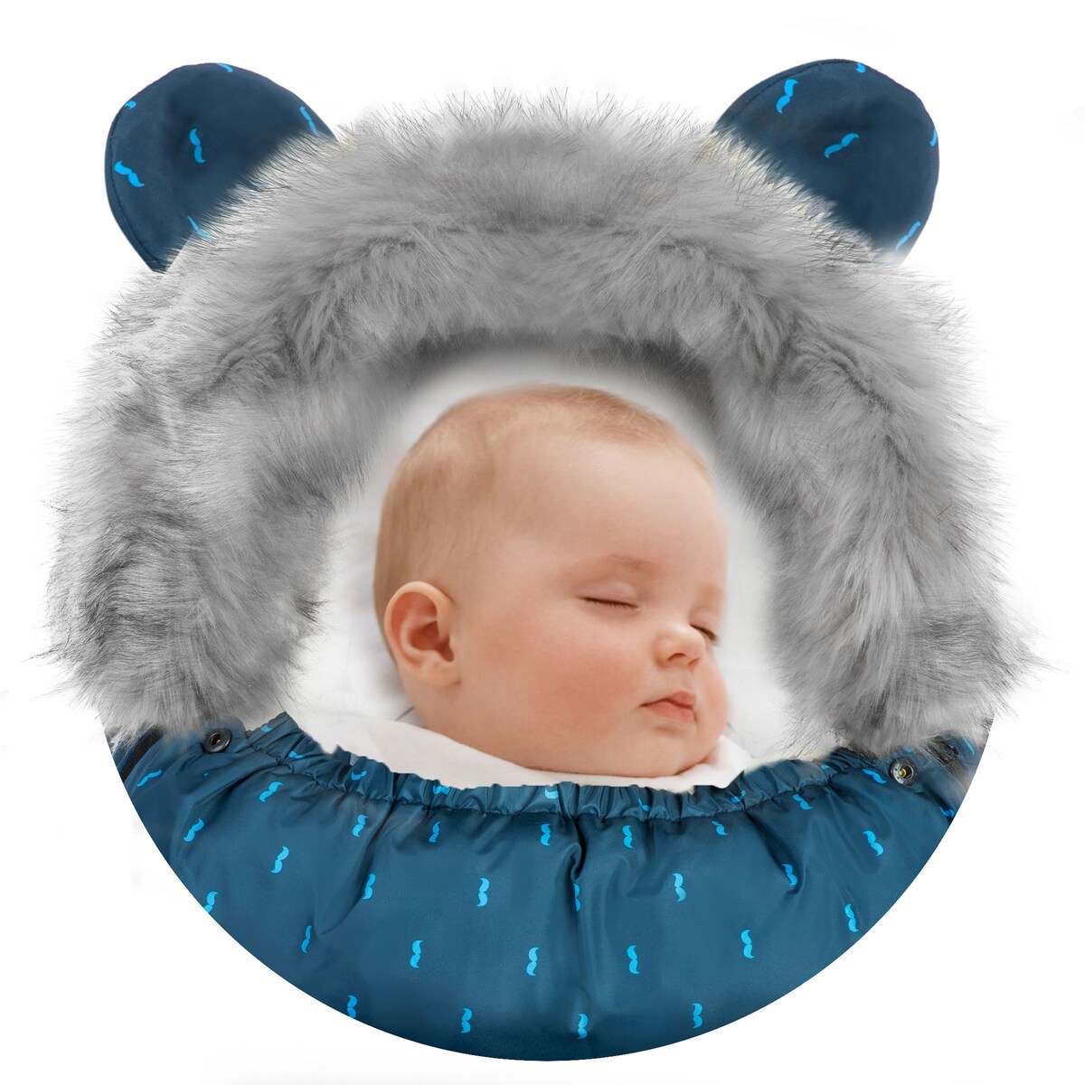 Śpiworek zimowy do wózka gondoli na sanki gruby Ricokids