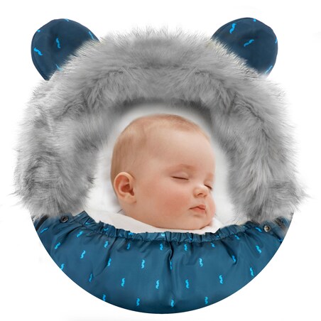 Śpiworek zimowy do wózka gondoli na sanki gruby Ricokids