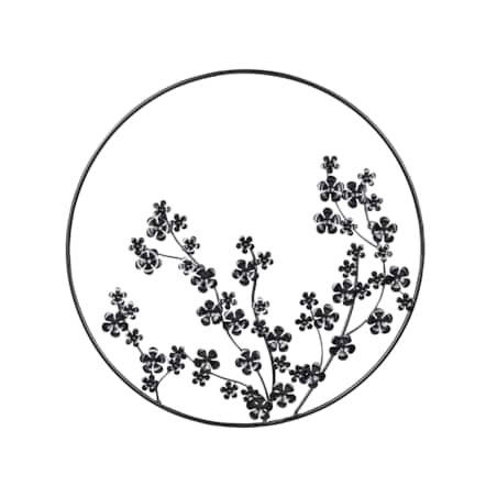 Dekoracja ścienna czarna STRONTIUM