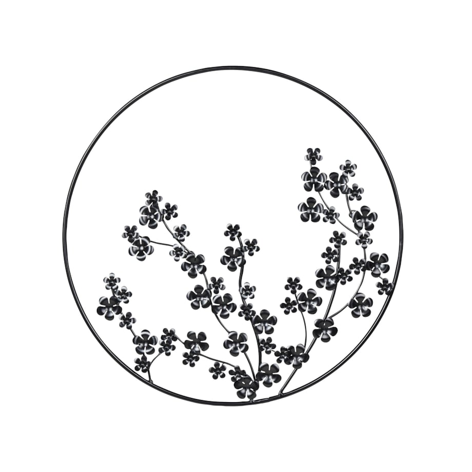 Dekoracja ścienna czarna STRONTIUM