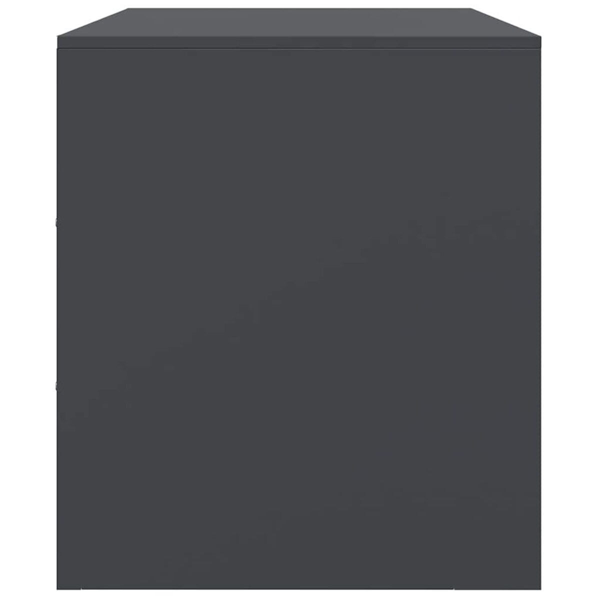 vidaXL Szafki pod telewizor, 2 szt., antracytowe, 67x39x44 cm, stalowe