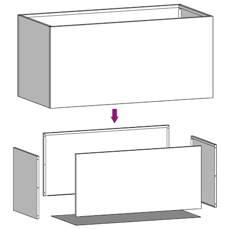 vidaXL Donica, antracytowa, 62x30x29 cm, stal