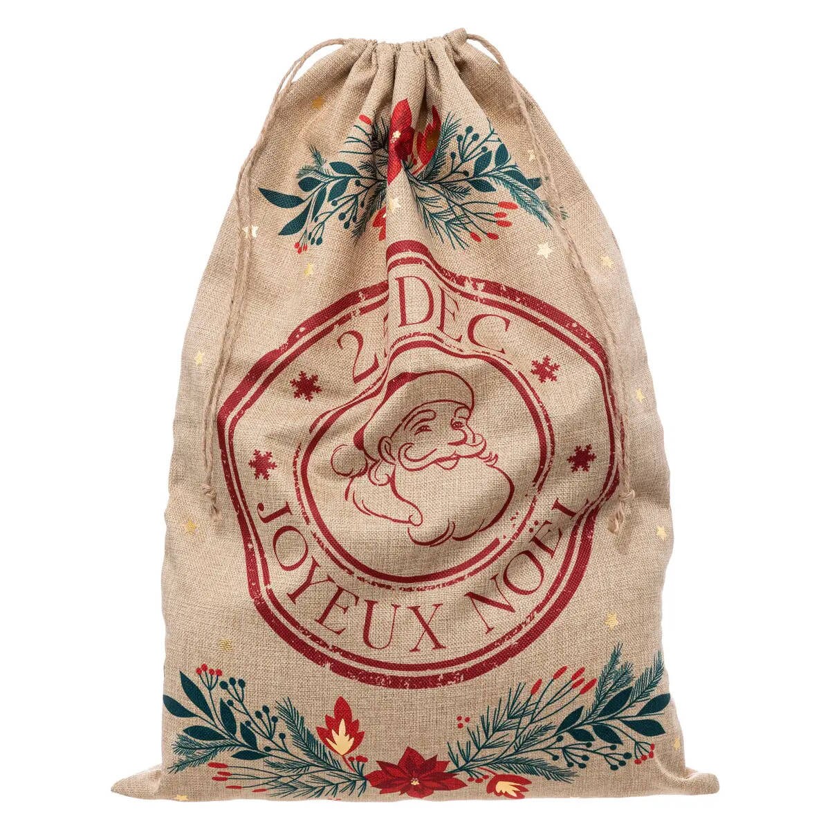 Worek na prezent ze świątecznym wzorem, 50 x 70 cm