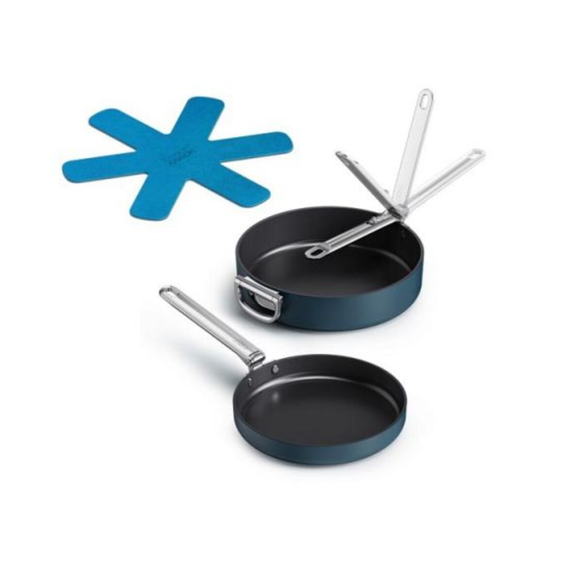 Zestaw 2 patelni ze składanymi uchwytami Space Joseph Joseph