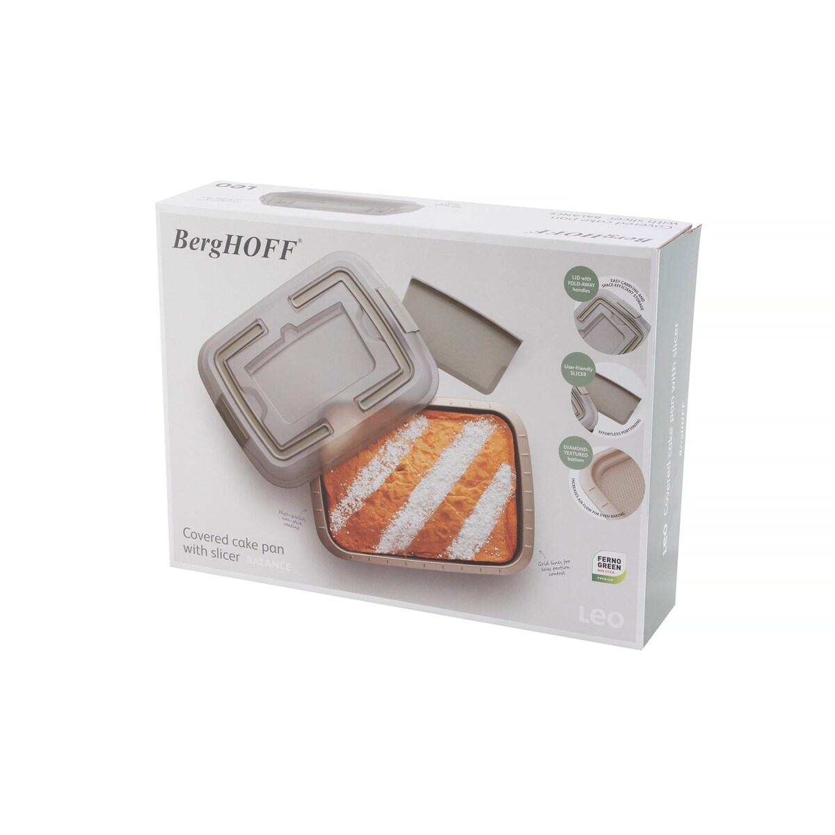 Forma do pieczenia z pokrywą i nożem Balance 38,50x29 cm BergHOFF