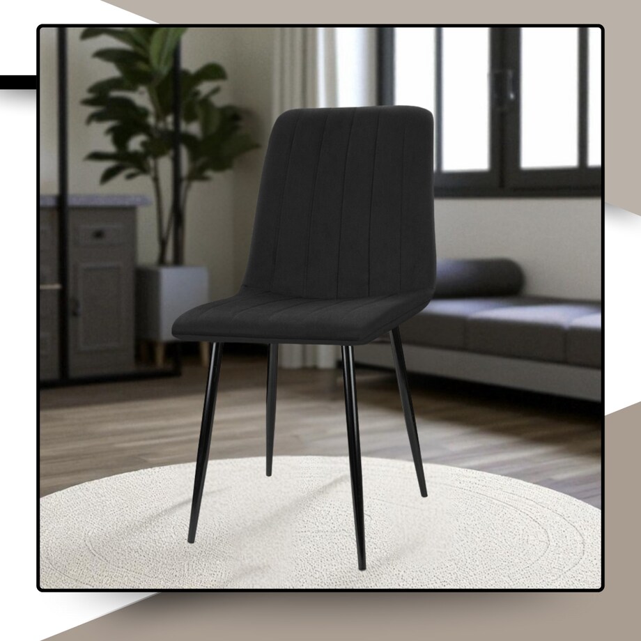 Krzesło tapicerowane do jadalni salonu welurowe nowoczesne do kuchni velvet