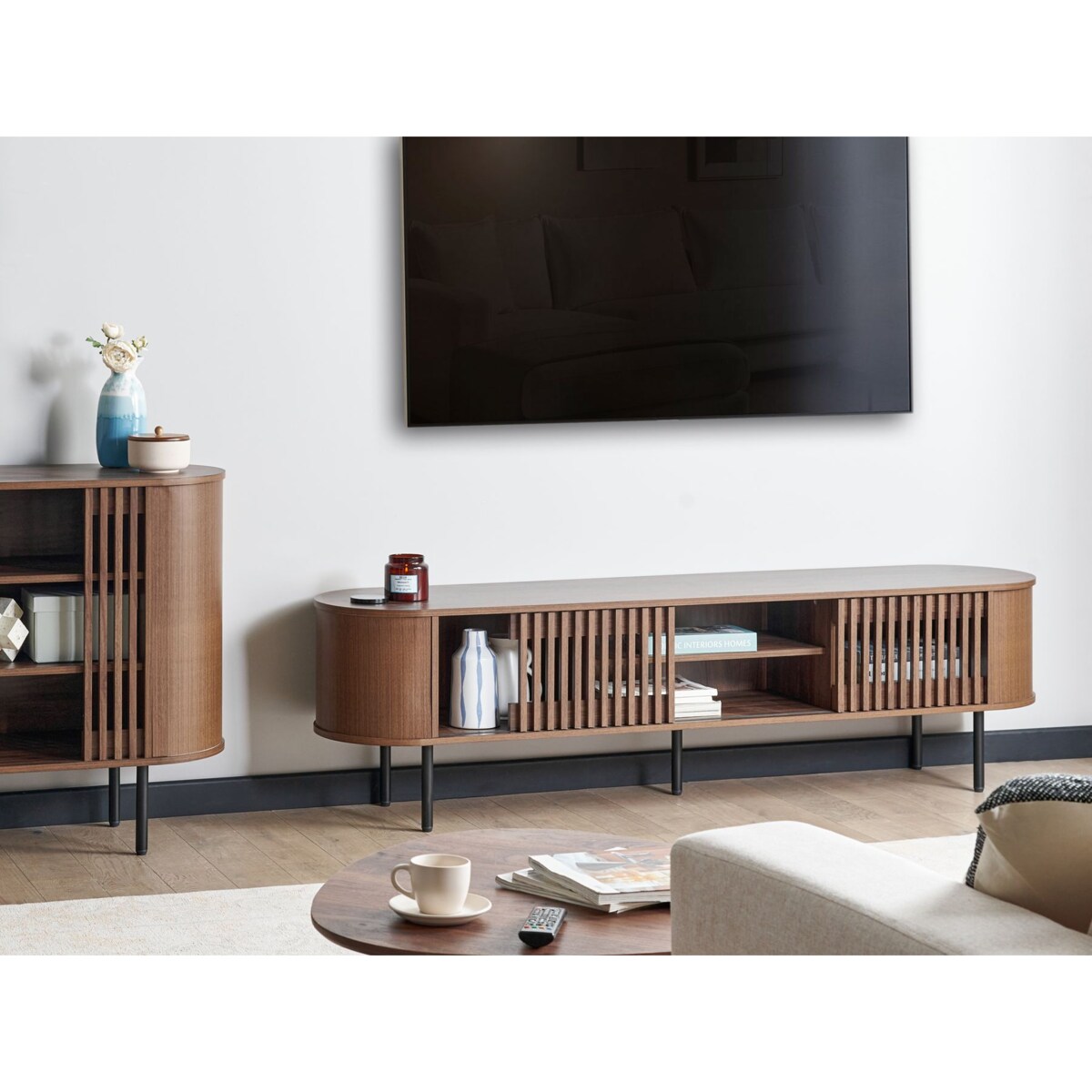 Szafka RTV TAROON Ciemnobrązowy